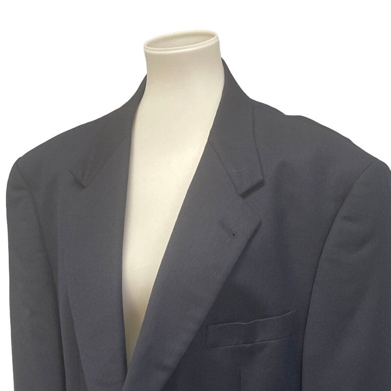 Hart Schaffner Marx Mens XXL Navy Blue Long Sleeve Button Up Suit Jacket Only