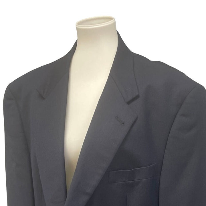 Hart Schaffner Marx Mens XXL Navy Blue Long Sleeve Button Up Suit Jacket Only