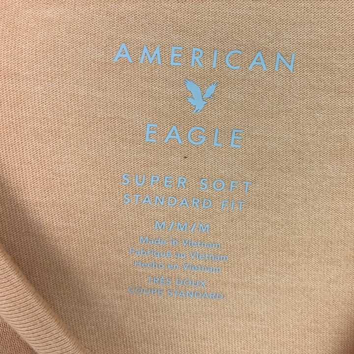2 New American Eagle Mens Medium Super Soft Standard Fit Short Sleeve Tee Shirts
