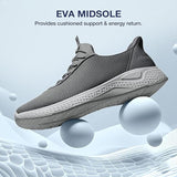 Zurin Mens Size 11 Gray Mesh Slip On Arch Support Walking Sneaker Athletic Shoes