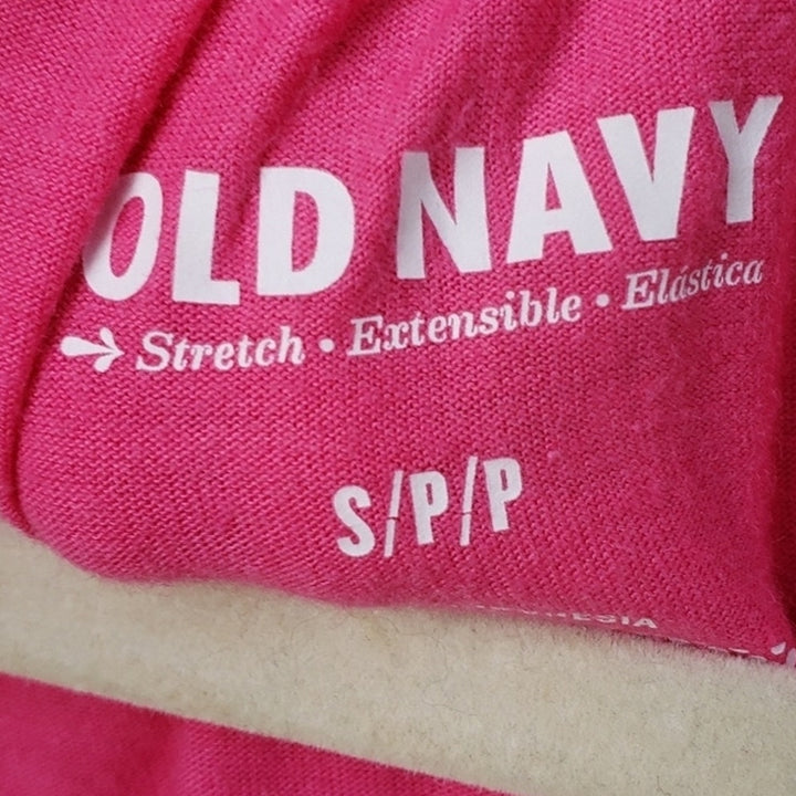 Old Navy Womens Small Cotton Blend Pink Elastic Waist Sleeveless Blouson Dress
