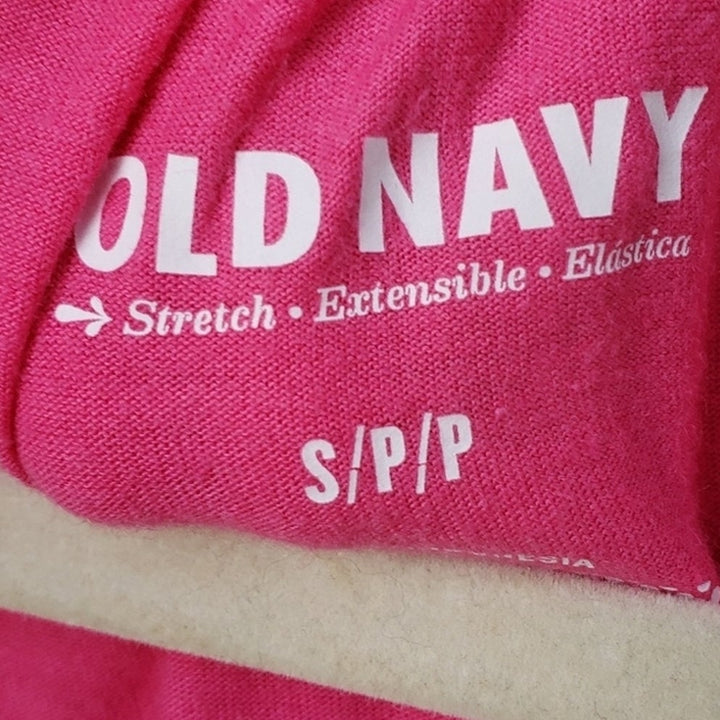Old Navy Womens Small Cotton Blend Pink Elastic Waist Sleeveless Blouson Dress