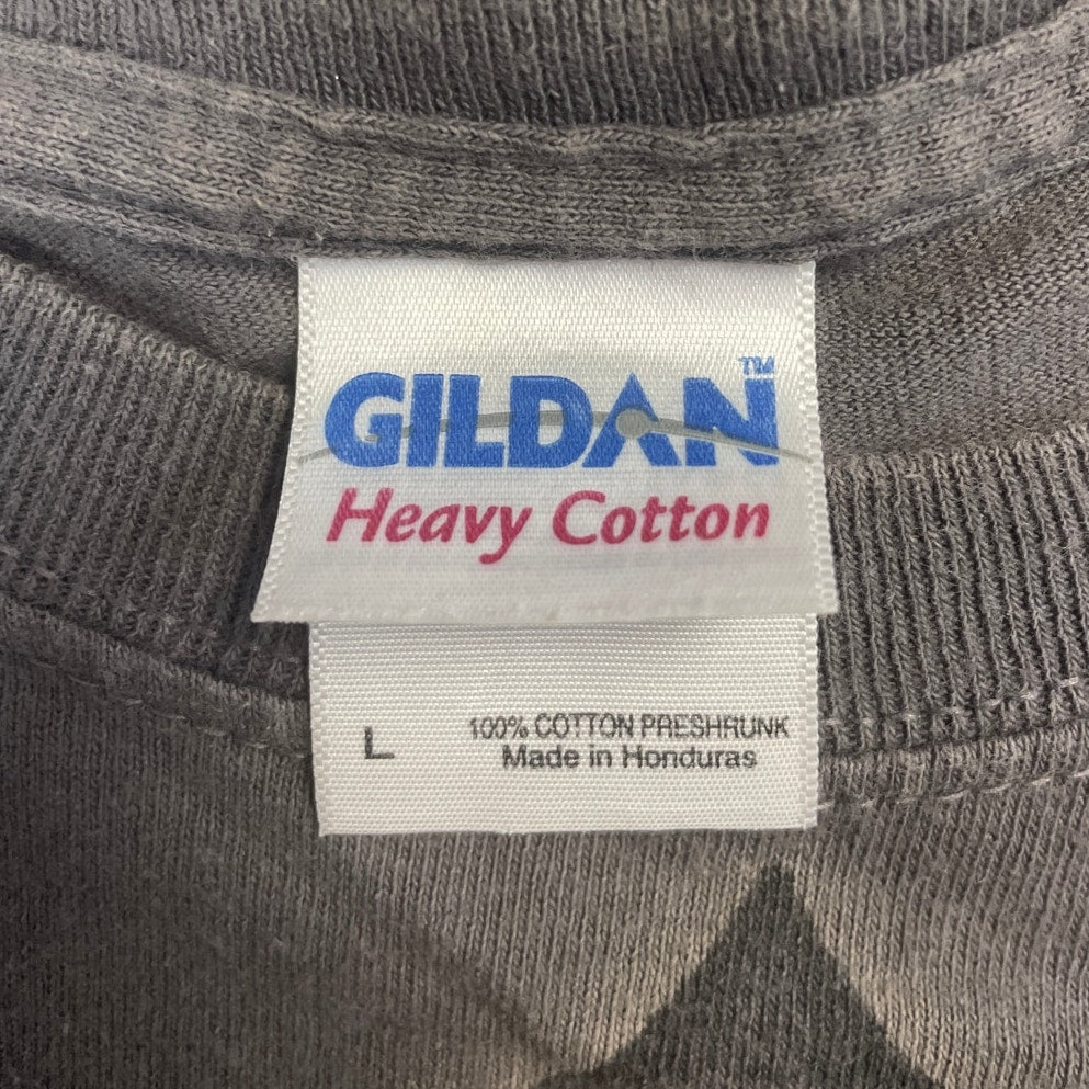 Gildan Mens Large 100% Cotton Royal Motors Short Sleeve Crew Neck Tee Shirt