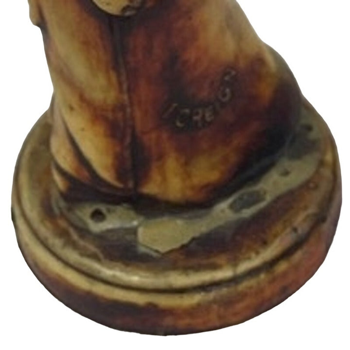 Vintage Foreign Asian Lady in Japanese Kimono Plastic Collectible Figurine