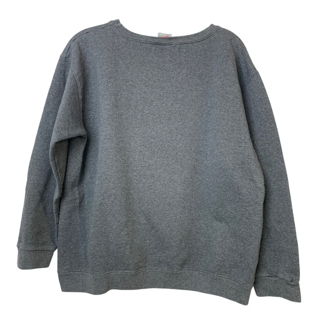 Upcycle Hand Printed Women Small Oh For Peeps Sake Easter Long Sleeve Sweatshirt