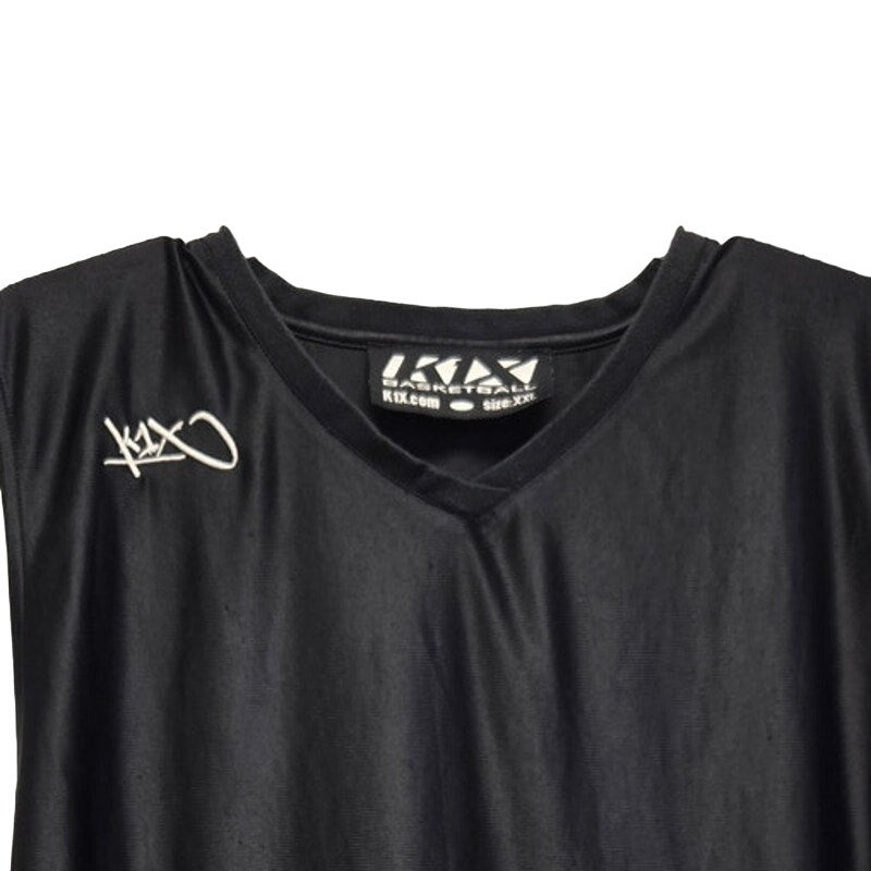 K1X Basketball Mens 2XL Side Striped 100% Polyester V Neck Sleeveless Jersey