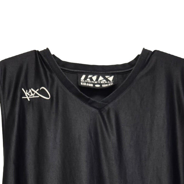 K1X Basketball Mens 2XL Side Striped 100% Polyester V Neck Sleeveless Jersey