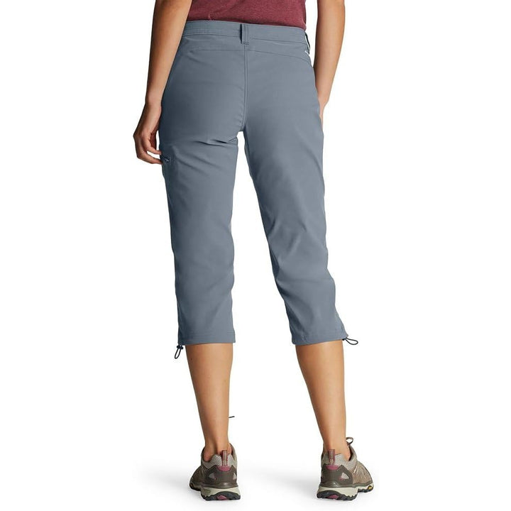 New Eddie Bauer Womens Size 18 Graphite Blue UPF 50+ Guide Capri Pants