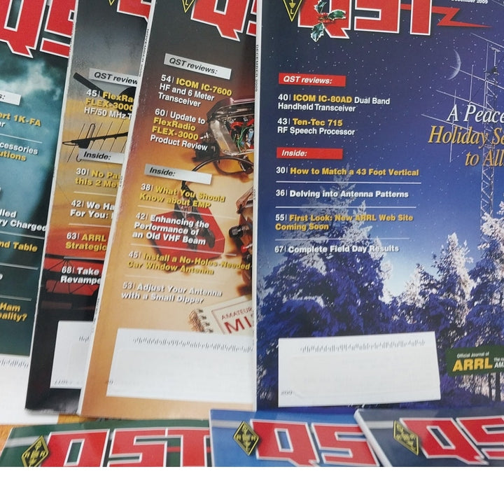 2009 QST National Assn Amateur Radio Magazine FULL Year 12 Issues Lot