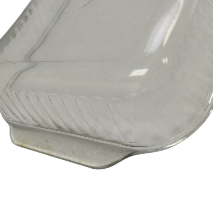Vintage Pyrex 3QT Clear Glass Textured Sides Rectangular Baking Casserole Dish