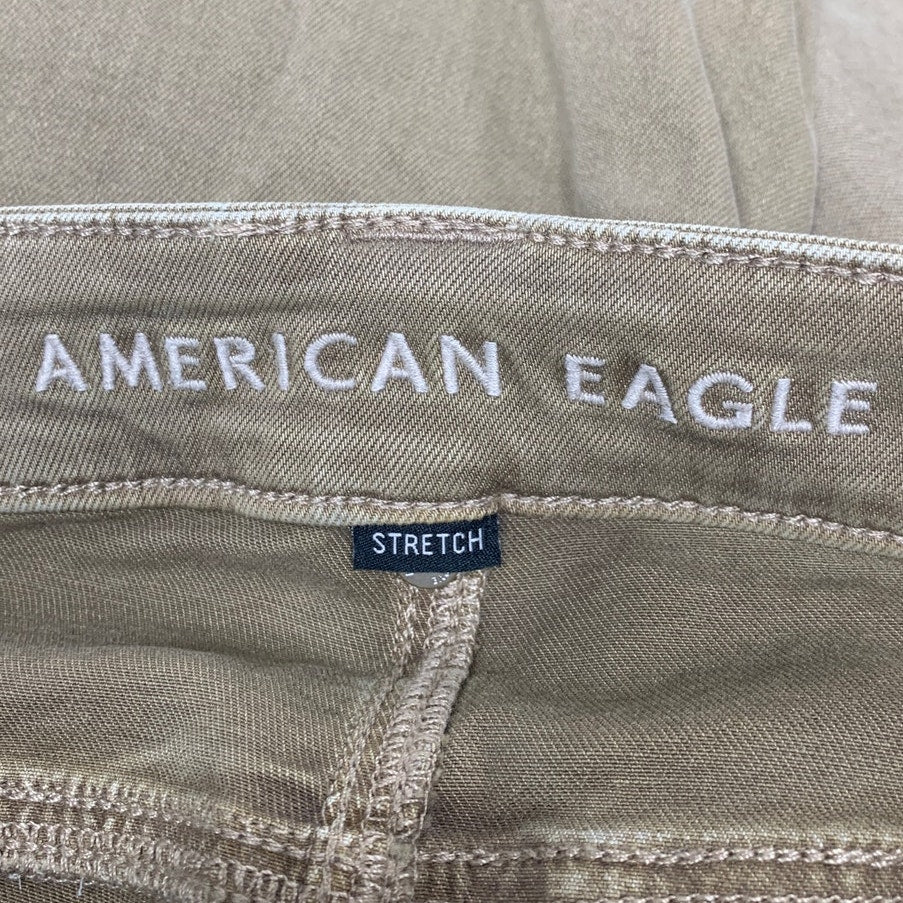 New American Eagle Womens Size 8 Festival Flare Button Belt Loops Denim Jeans