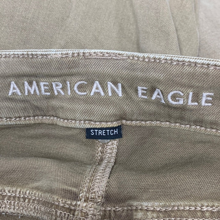 New American Eagle Womens Size 8 Festival Flare Button Belt Loops Denim Jeans