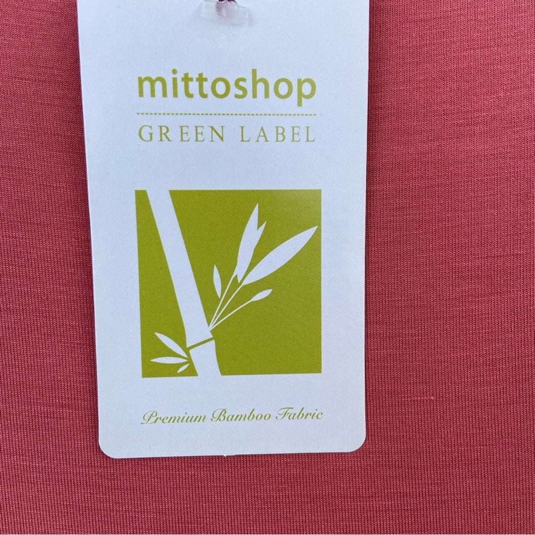 New Mittoshop Womens Large Scoop Neck Super Soft Long Sleeve Bamboo Knit Top