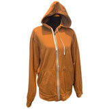 Hand Printed Upcycled Womens Medium Saving the Planet Superpower Hoodie