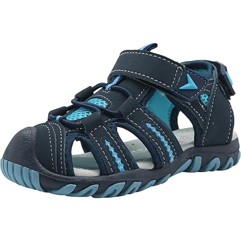 Apakowa Kids Boys Girls Toddler Size 5 Soft Sole Close Toe Sport Beach Sandals
