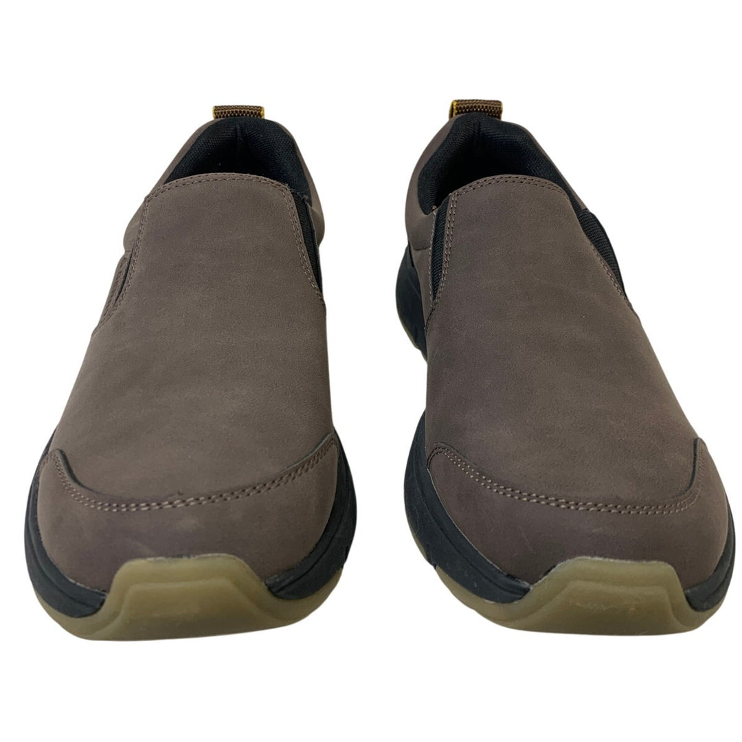 Gerry Mens Size 9 Brown Faux Suede Slip On Moc II Comfort Insole Casual Shoes