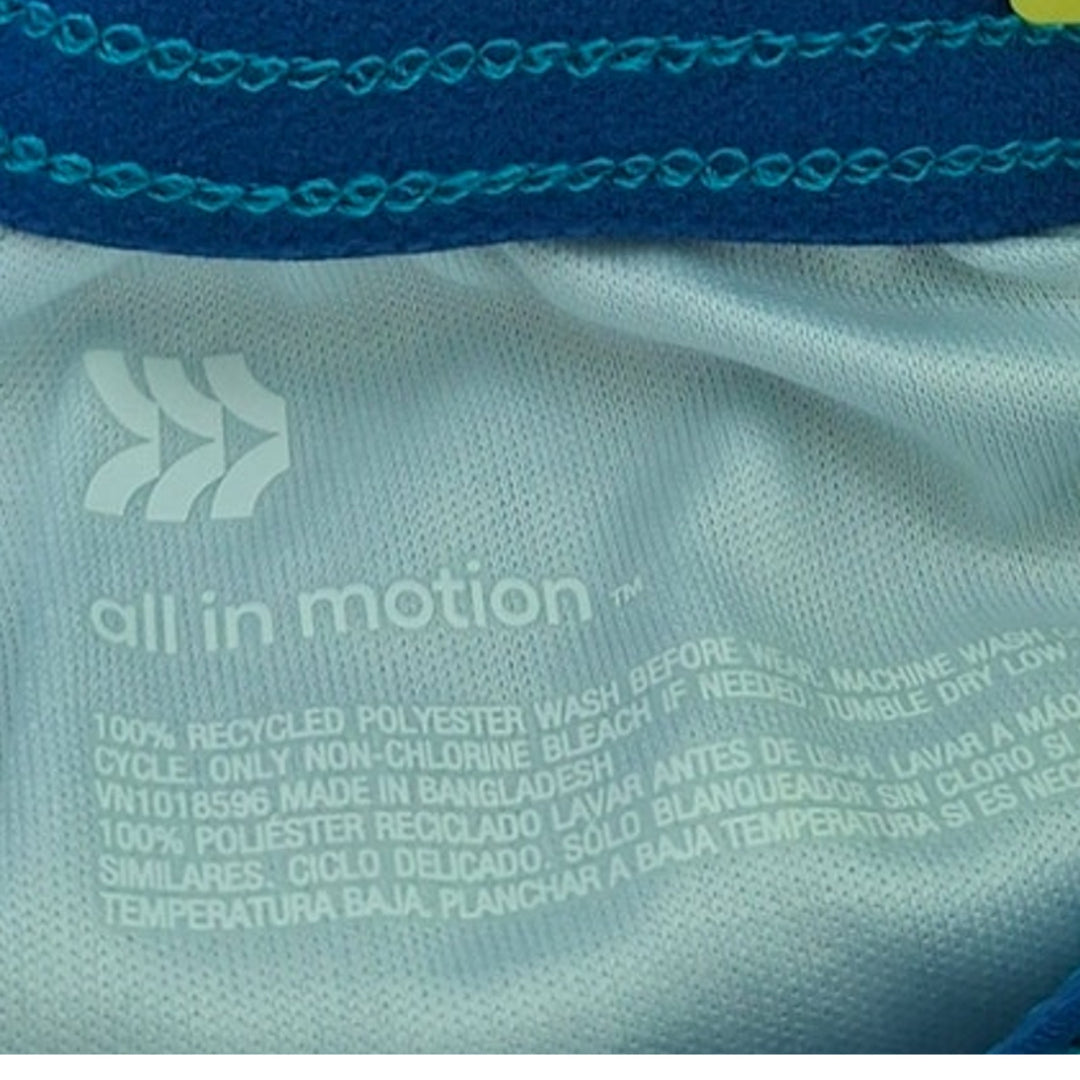 Lot of 2 New All in Motion Boys Large Elastic Drawstring Waist Long Sport Shorts