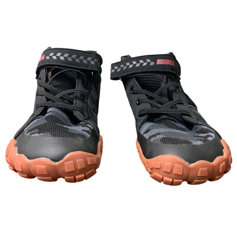 Kubua Boys 6 Black Camo High Top Barefoot Minimalist Sneaker Lightweight Shoes