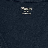 2 Madewell Womens Medium 100% Cotton Heathered Short Sleeve V Neck Tee Shirts
