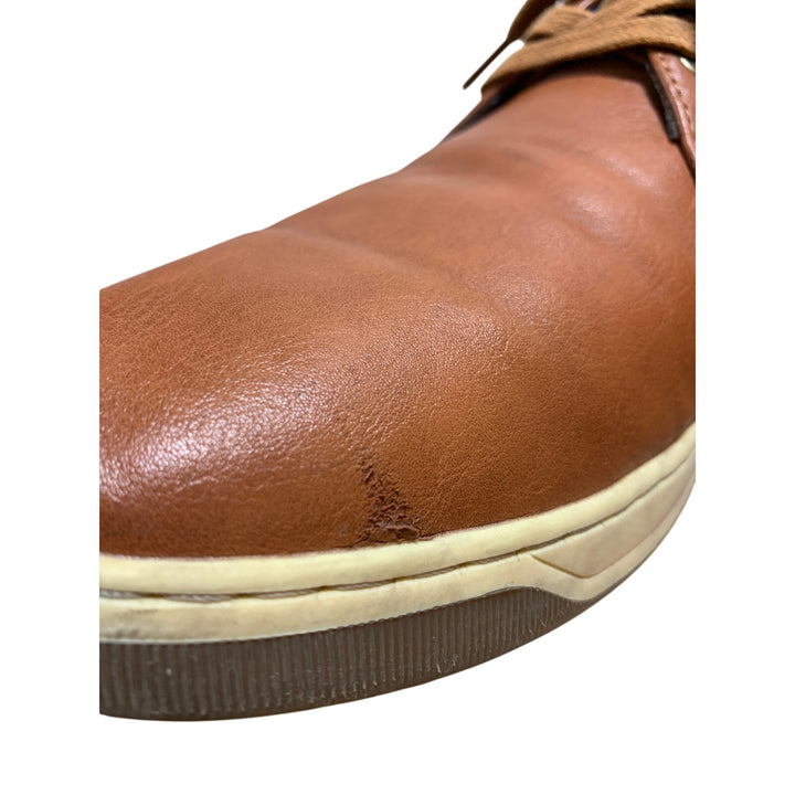 Vostey Mens Size 9  Brown Sneakers Lace Up Closed Round Toe Casual Shoes