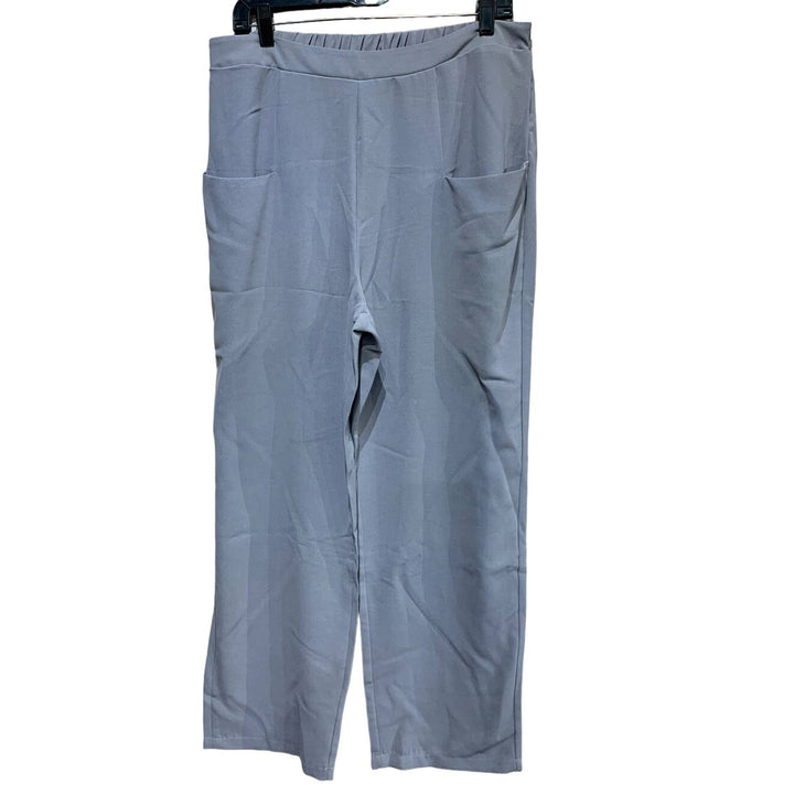 Emery Rose Womens XL Lightweight Powder Gray 100% Polyester Long Career Pants