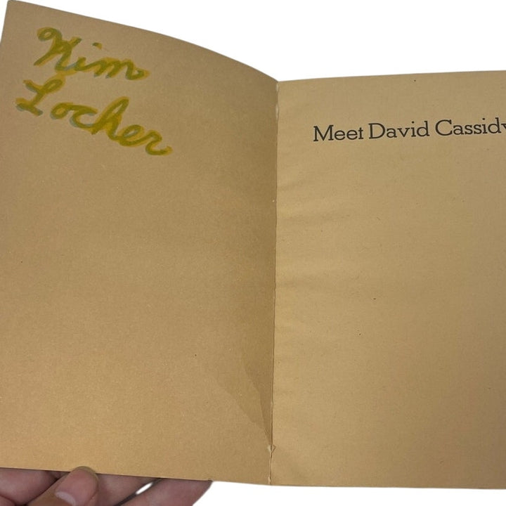 Vintage 1972 Meet David Cassidy by James Hudson Special Arrow Paperback Book