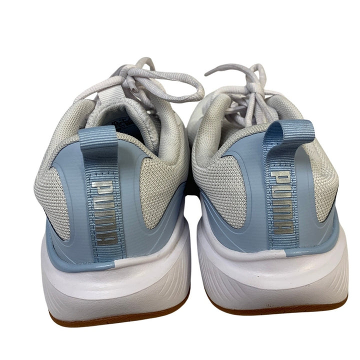 Puma Womens Size 7 White Blue Lace Up Skyrocket Sneaker Athletic Tennis Shoes