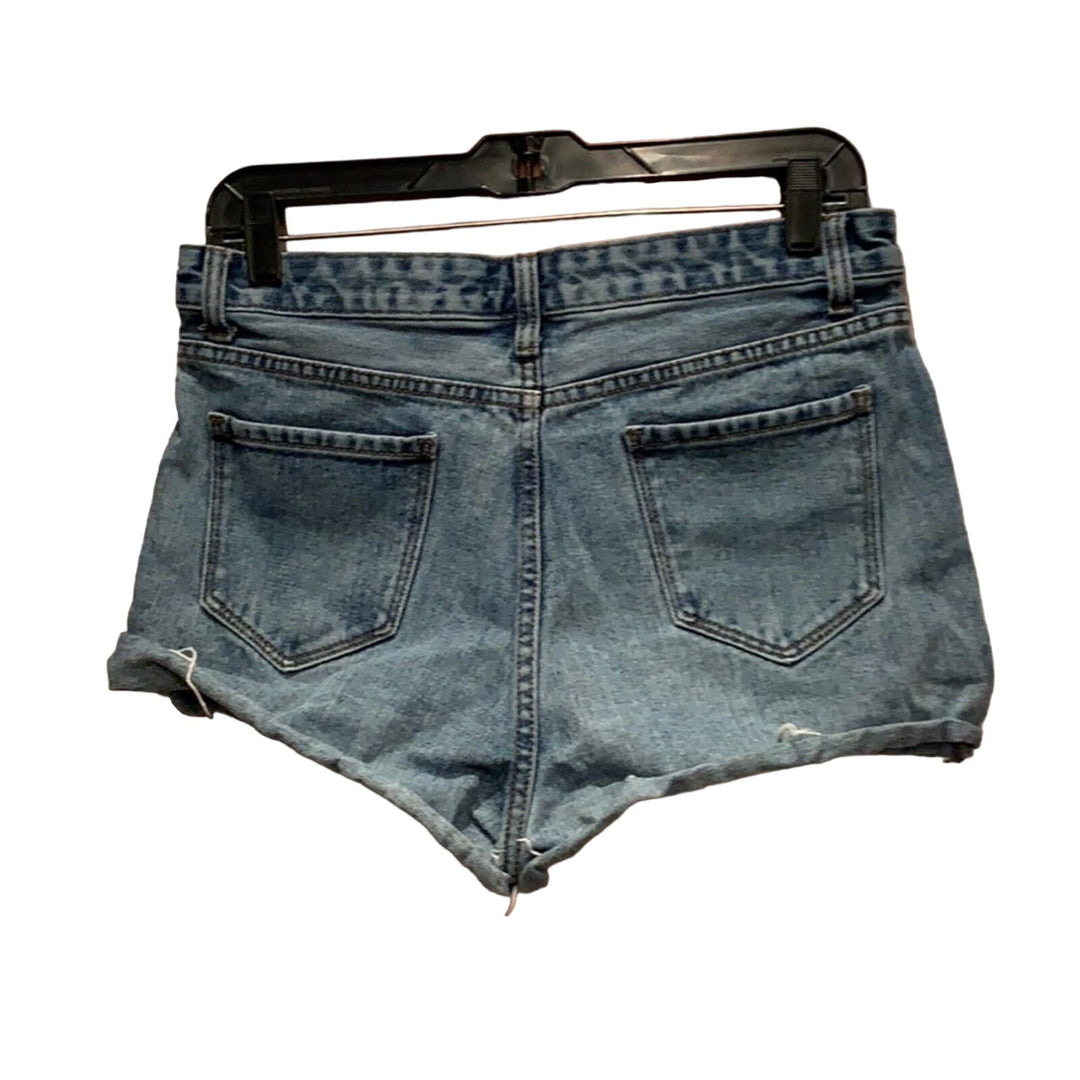 3 Supplies Lee Womens Medium Size 8 Button Fly Cutoff Denim &amp; Black Shorts