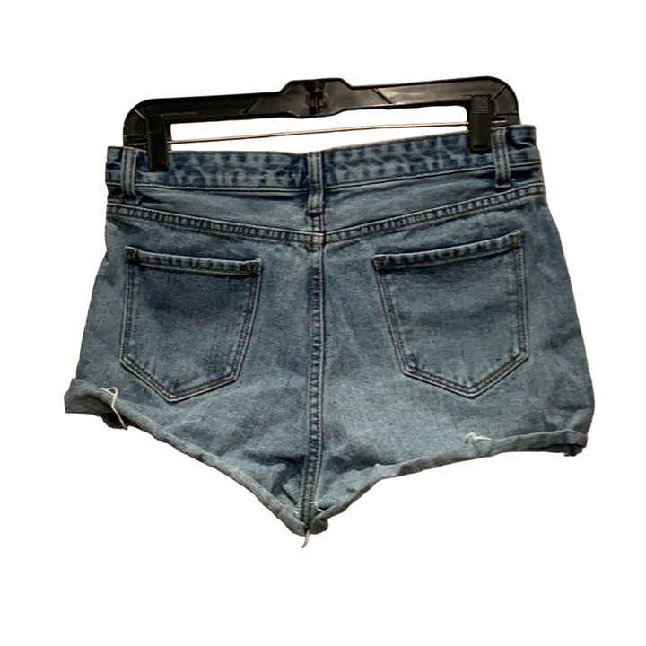 3 Supplies Lee Womens Medium Size 8 Button Fly Cutoff Denim &amp; Black Shorts