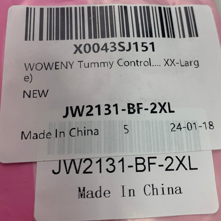 2 NWT New Woweny Womens 2XL PolySpandex Tummy Control Shapewear Briefs Underwear