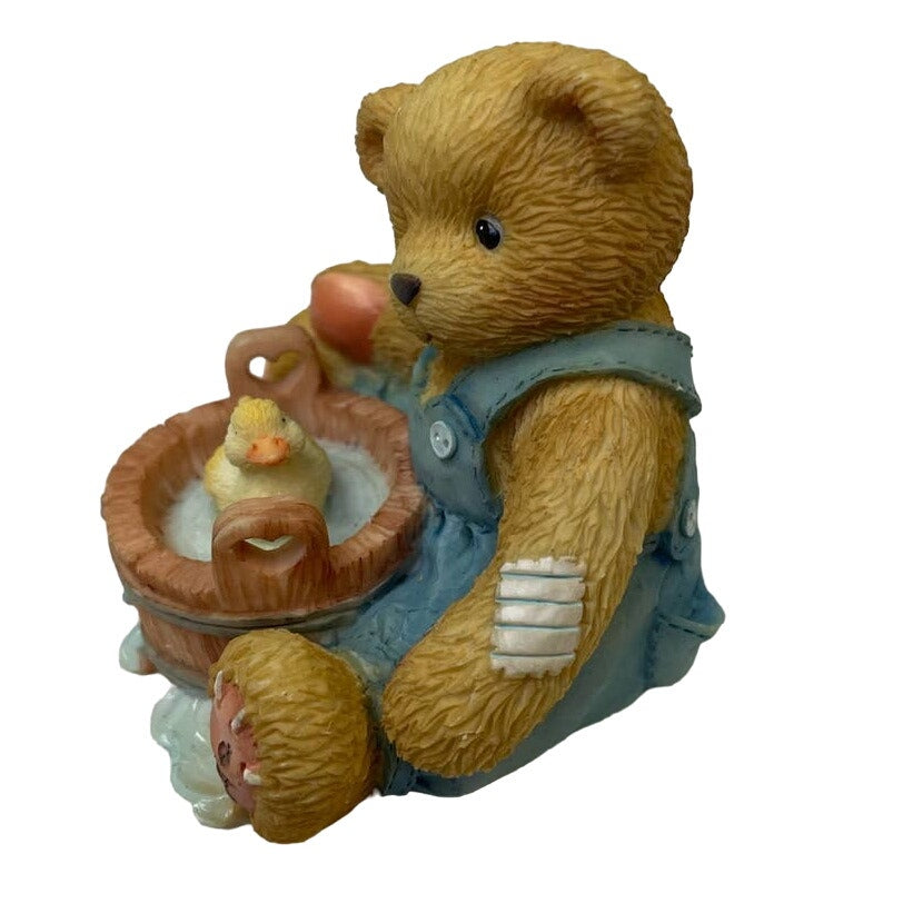 Vintage 1995 Cherished Teddies Robert 156272 Love Keeps Me Afloat Teddy Bear