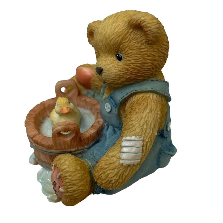 Vintage 1995 Cherished Teddies Robert 156272 Love Keeps Me Afloat Teddy Bear