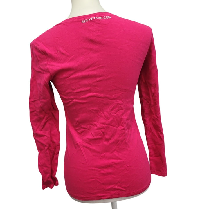 Hand Printed Upcycled Girls XL Saving the Planet Superpower Long Sleeve Tee