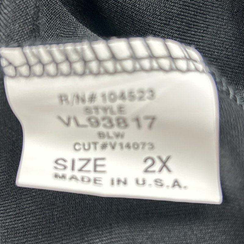 NWT New Vikki VI Womens 2X Sleeveless Front Button Square Dot Pattern Midi Dress