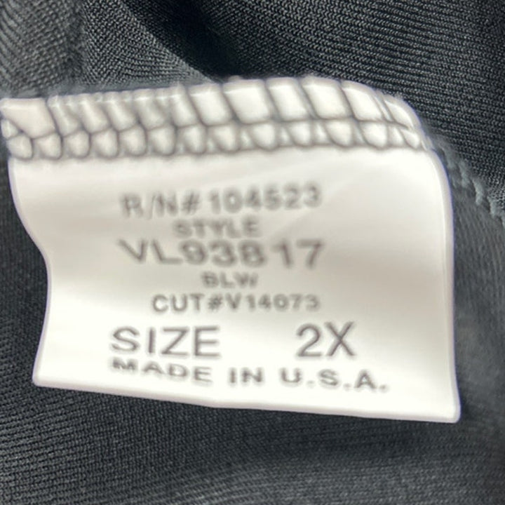 NWT New Vikki VI Womens 2X Sleeveless Front Button Square Dot Pattern Midi Dress