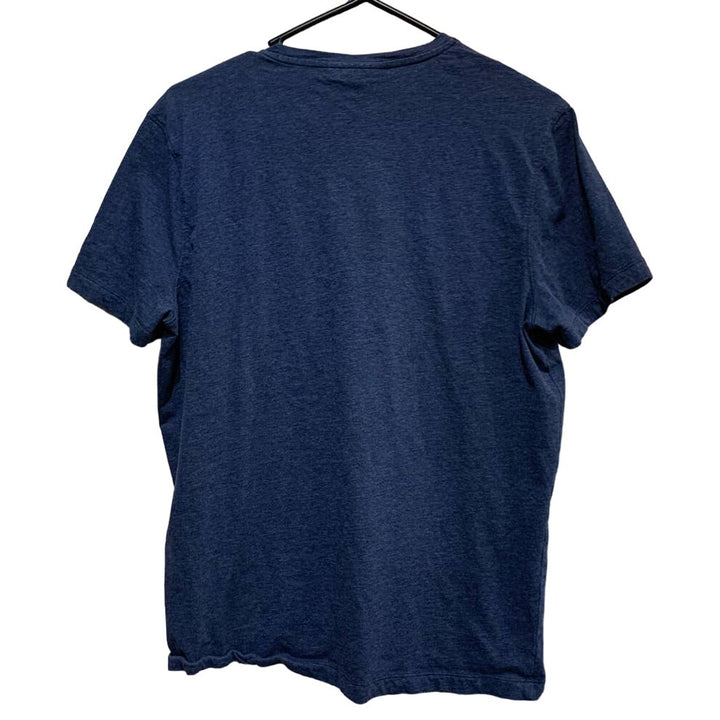 Michael Kors Medium Mens Navy Blue V-Neck Cotton Blend Short Sleeve Tee