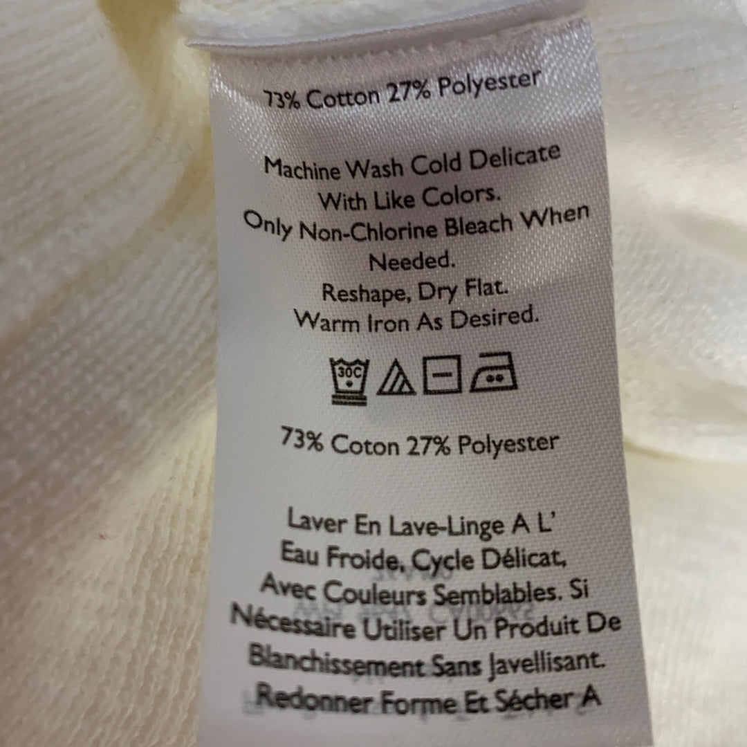 New Eddie Bauer Womens Large Snow White Ravenna Soft Long Sleeve Sweatshirt