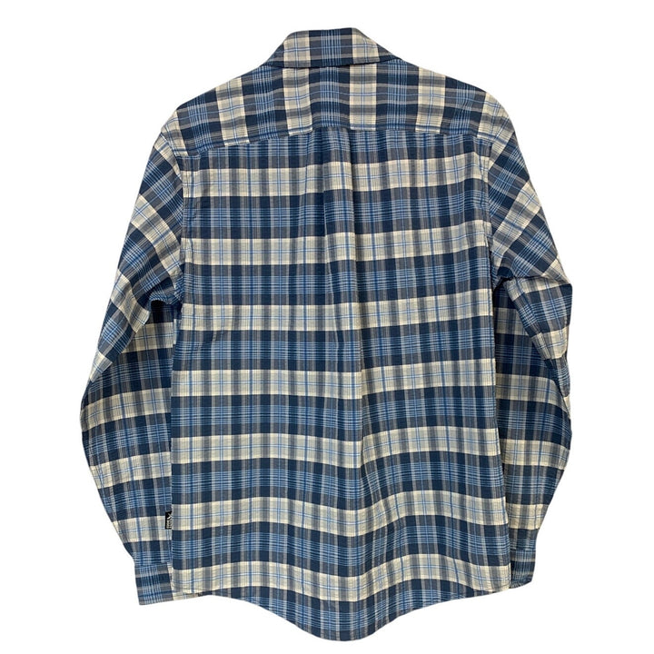 New Mens Small Island Blue Long Sleeve Pack It Seersucker 2.0 Button Up Shirt