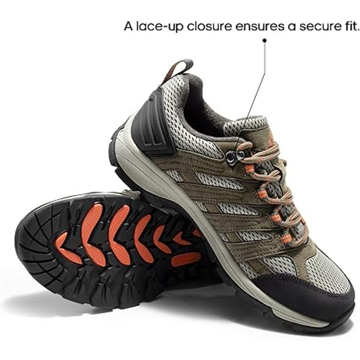 Nortiv8 Women Size 9 Green Mesh Lightweight Lace Up Hiking Walking Sneaker Shoes