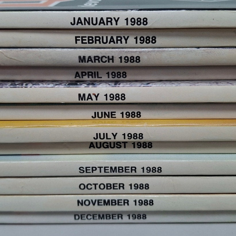Vintage 1988 QST National Assn Amateur Radio Magazine FULL Year 12 Issues