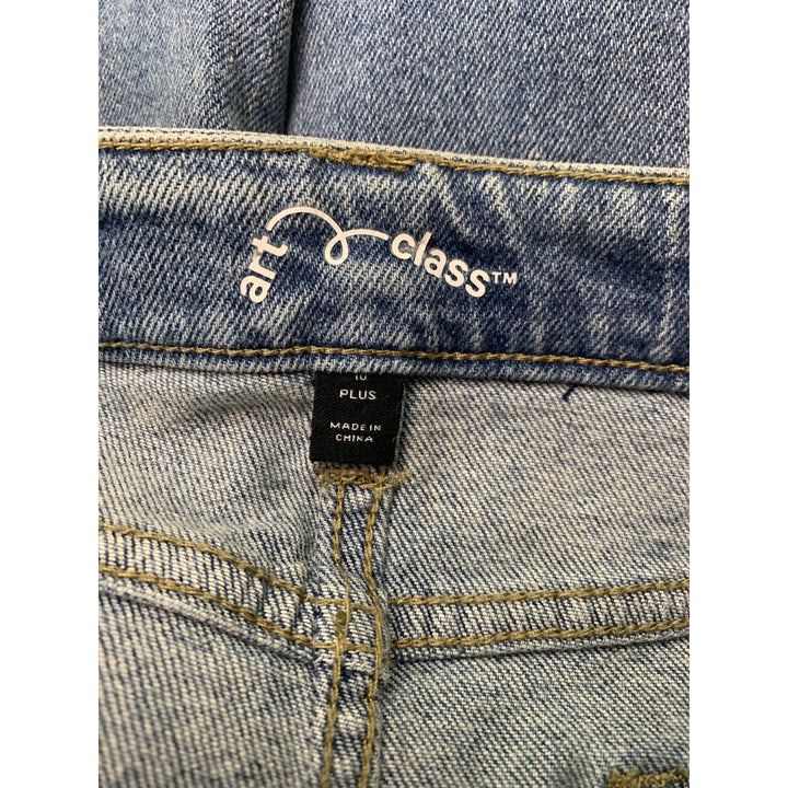 NWT New Art Class Girls Size 10 Plus Distressed Adjustable Waist Denim Jeans