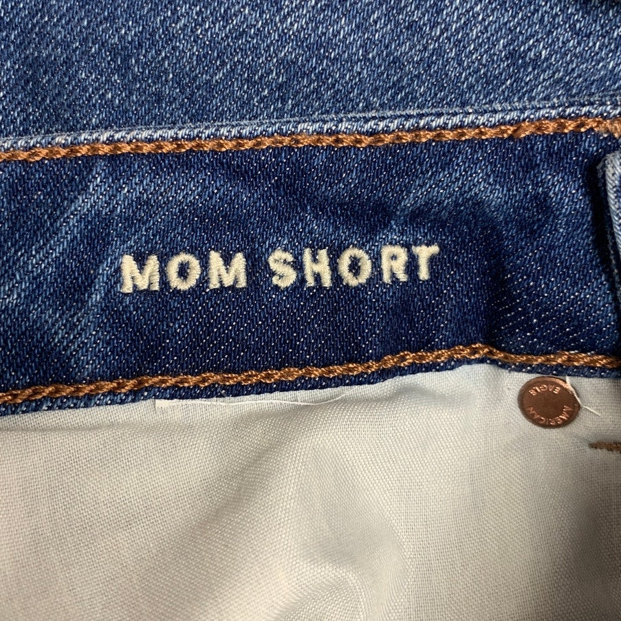 New American Eagle Womens Size 6 Mom Short Distressed Jorts Denim Jean Shorts