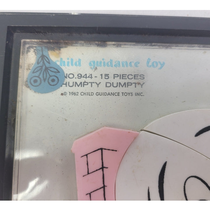 Vintage 1962 Plastic Child Guidance Toy Magnet Humpty Dumpty Puzzle No. 944