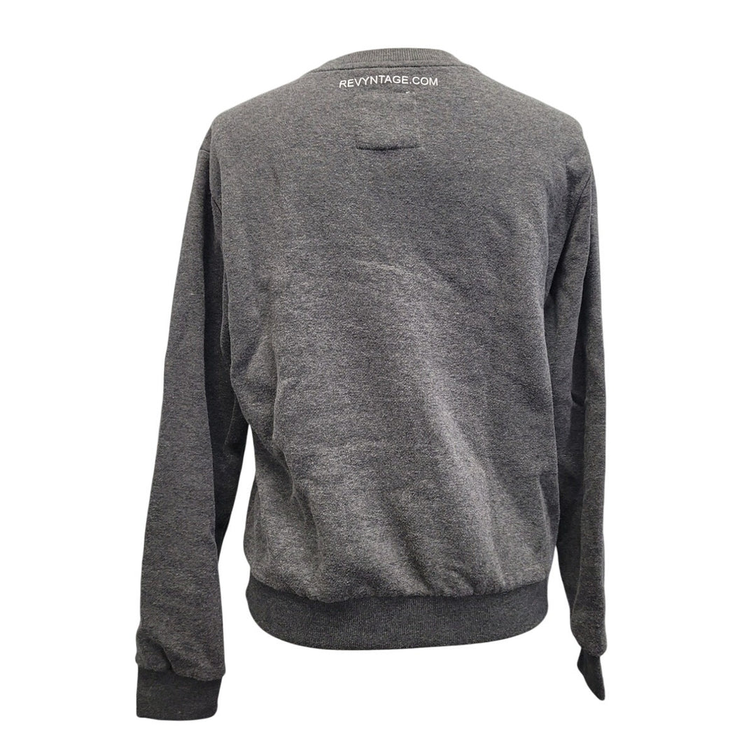 Hand Printed Upcycled Womens Medium Saving the Planet Superpower Sweatshirt