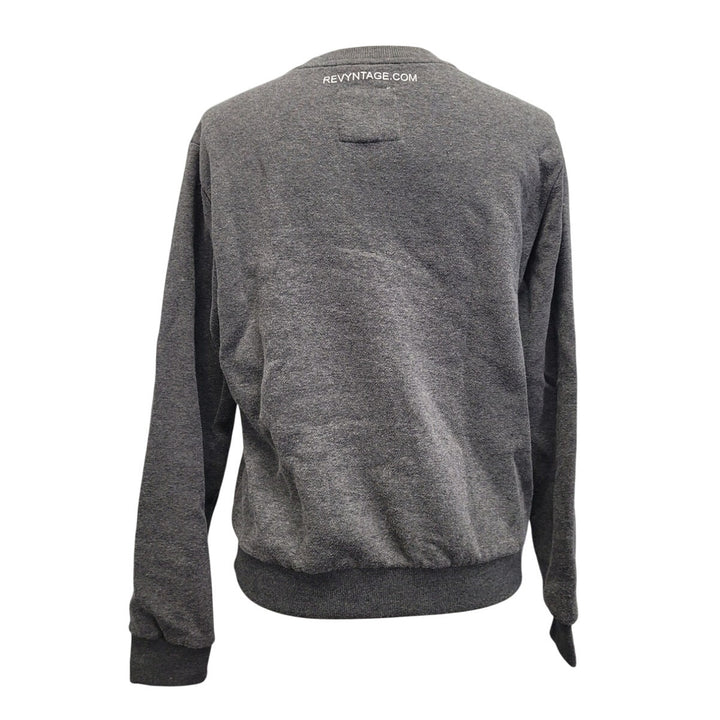Hand Printed Upcycled Womens Medium Saving the Planet Superpower Sweatshirt