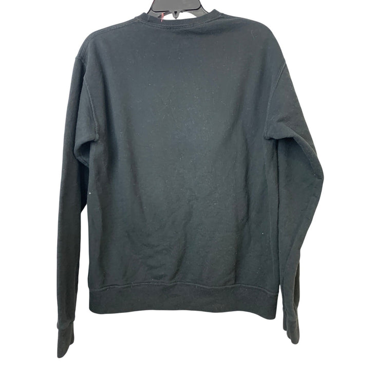 Upcycled Hand Printed Mens Medium Equality Pride Rainbow Crew Neck Sweatshirt