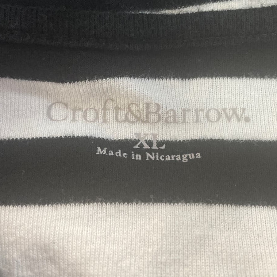 Lot of 2 Croft &amp; Barrow St Johns Bay Womens XL Short Sleeve Cotton Blend Tops