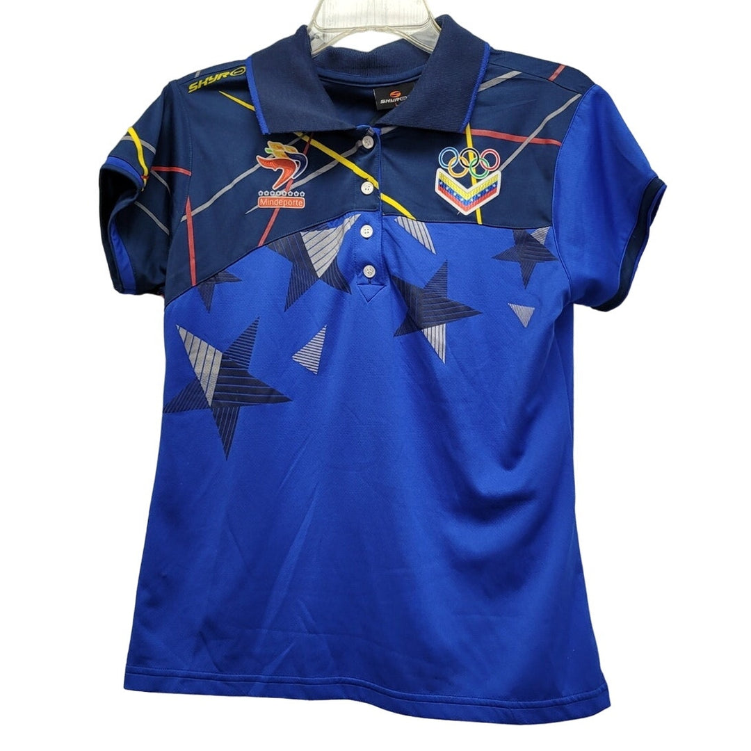 Skyros Youth Large Olympics Venezuela Synthetic Short Sleeve Collared Polo Shirt