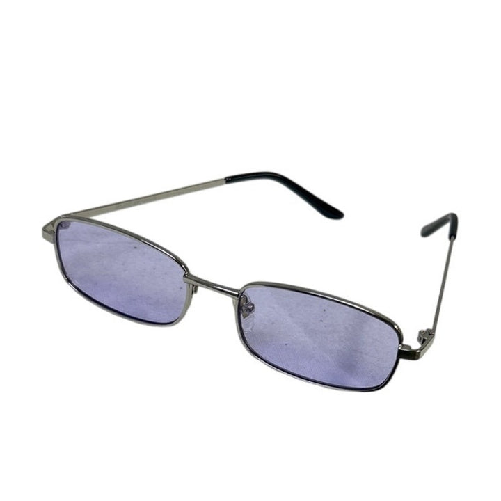 Sojos Mens Silver Frame Retro Oval Light Blue UV400 VIntage Style Sunglasses