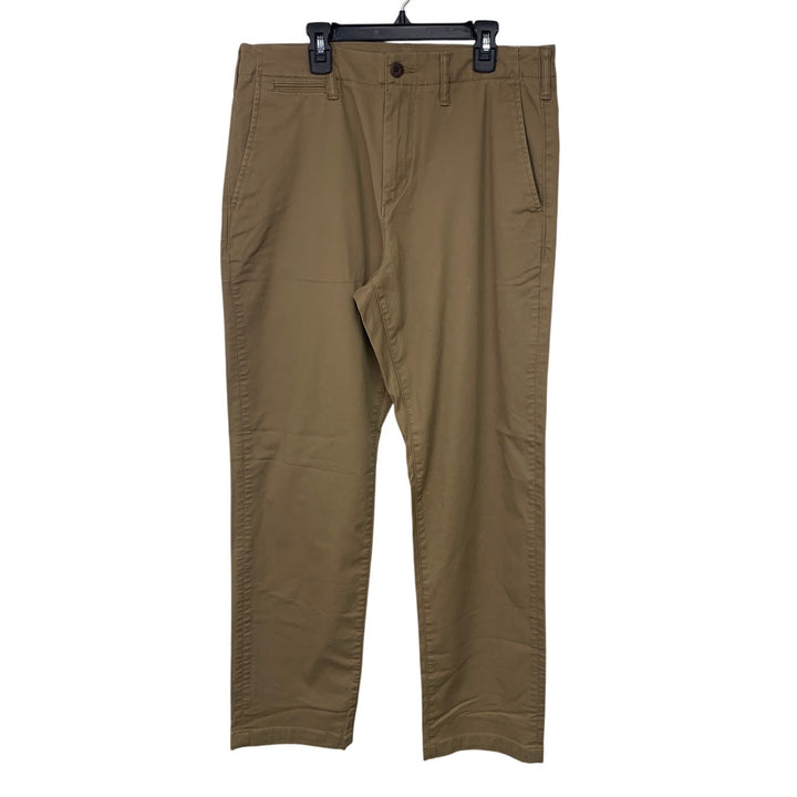 NWT New American Eagle Mens 32/32 Flex Original Straight Lived In Khaki Pants